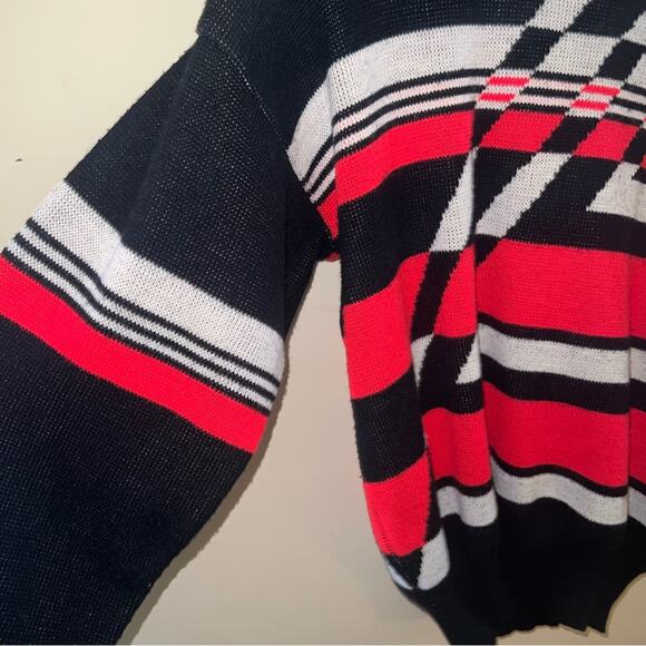 VNTG TYROLLA 80s wool blend crewneck sweater M - Picture 4 of 5